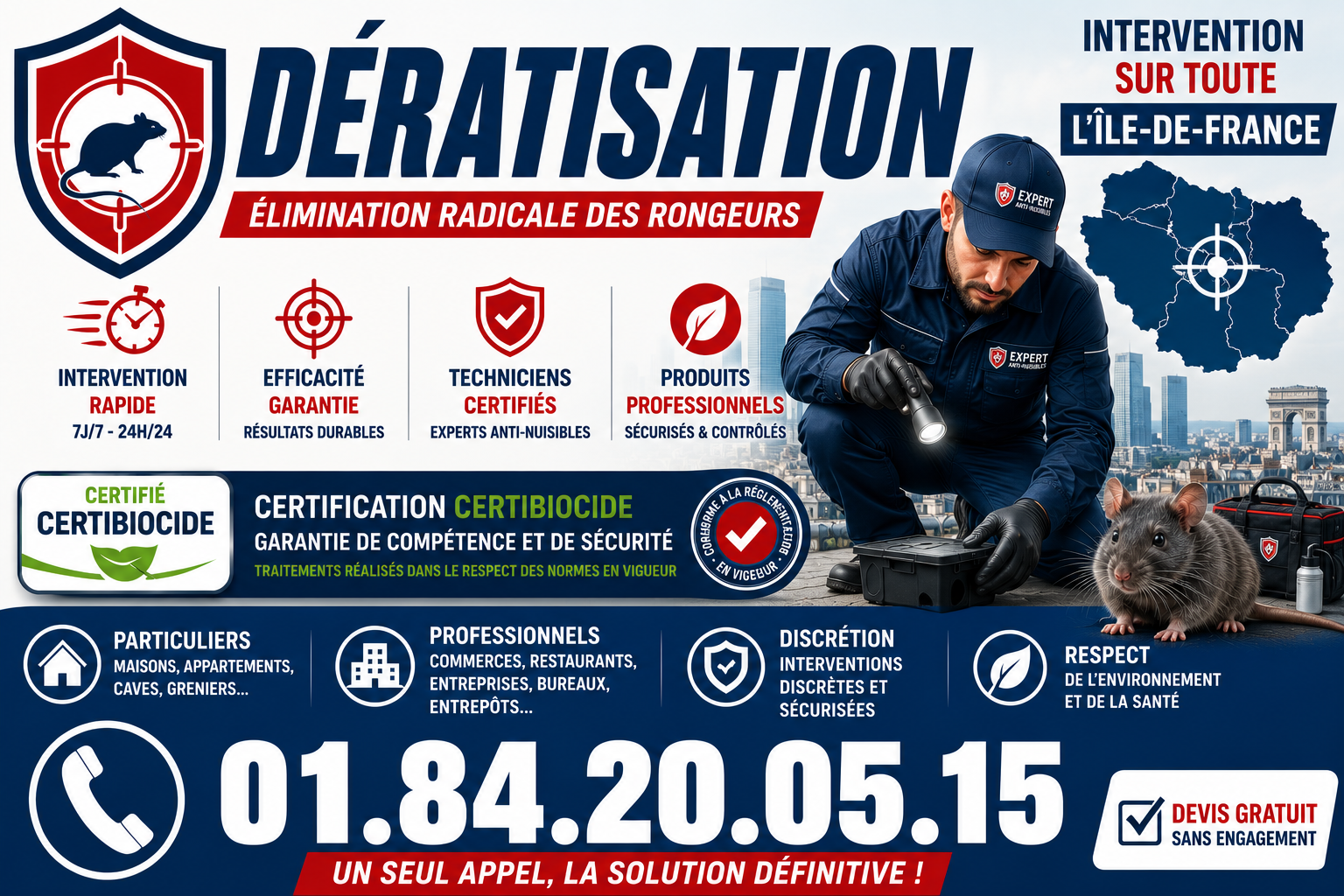 Deratisation Bezons